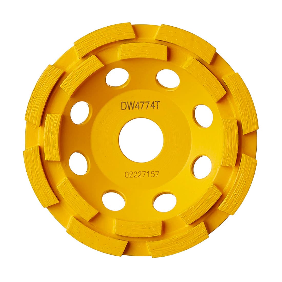 Dewalt 4-1/2 inch / 115 mm Double Row Diamond Cup Grinding Wheel For Angle Grinders, DW4774T-AE