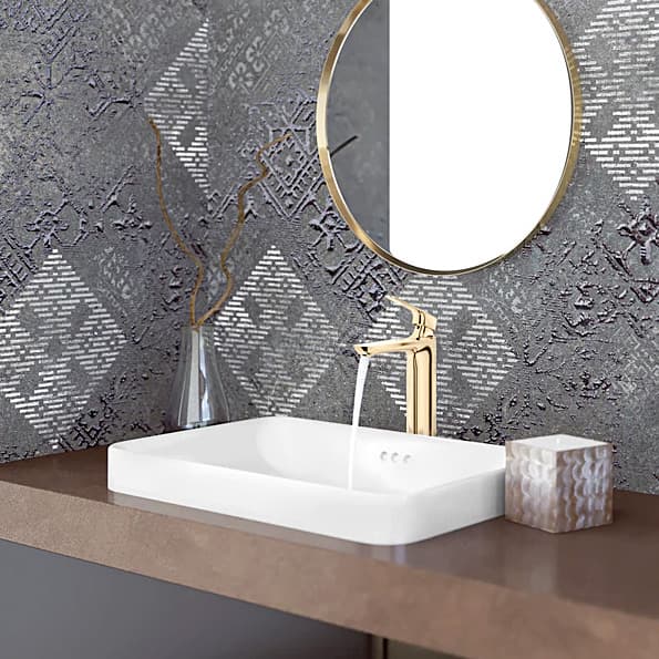 Kohler Aleo+ Single Control Tall Basin / Lavatory Faucet Without Drain In French Gold Finish, K-72337IN-4ND-AF