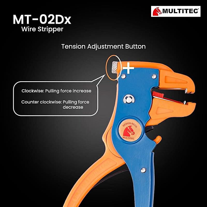 Multitec 7 inch / 180 mm Automatic Wire Stripper & Cutter, MT-02DX