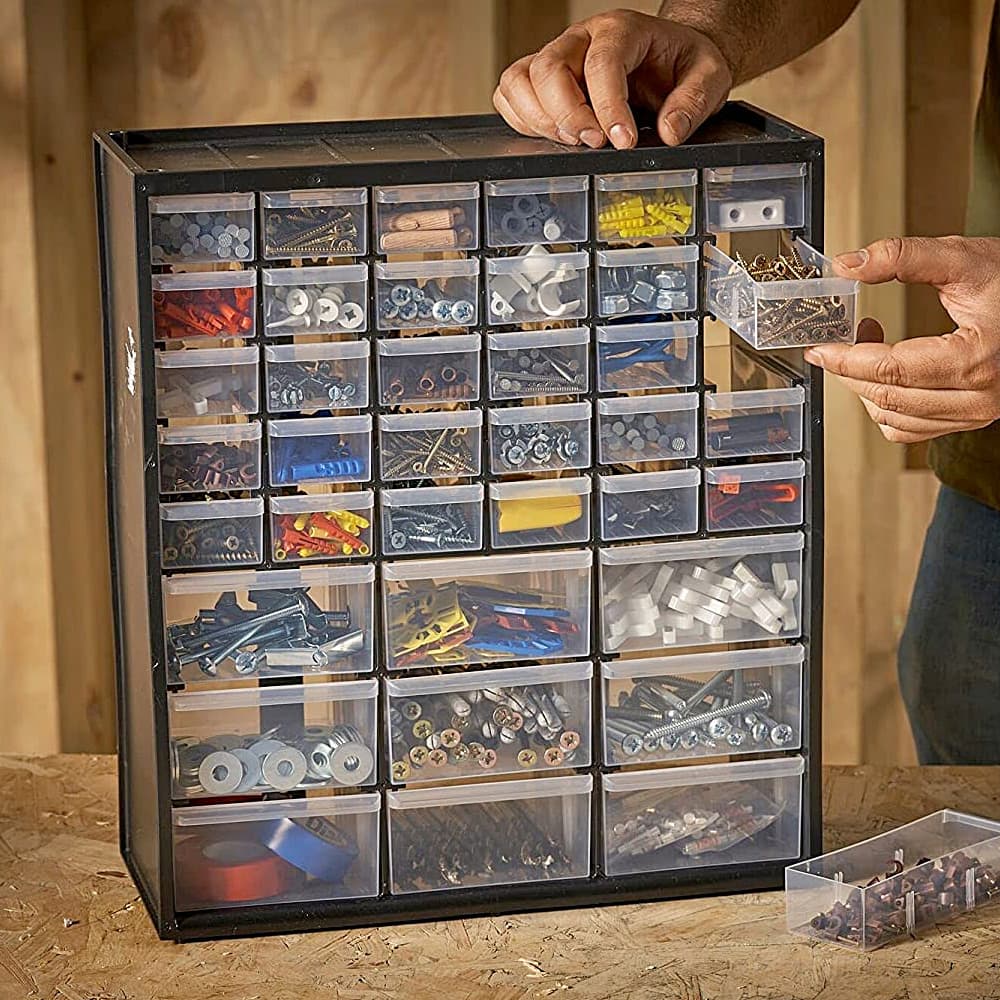 Stanley Multi-Purpose Storage Bin With 30 Small Drawers & 9 Large Drawers, 1-93-981
