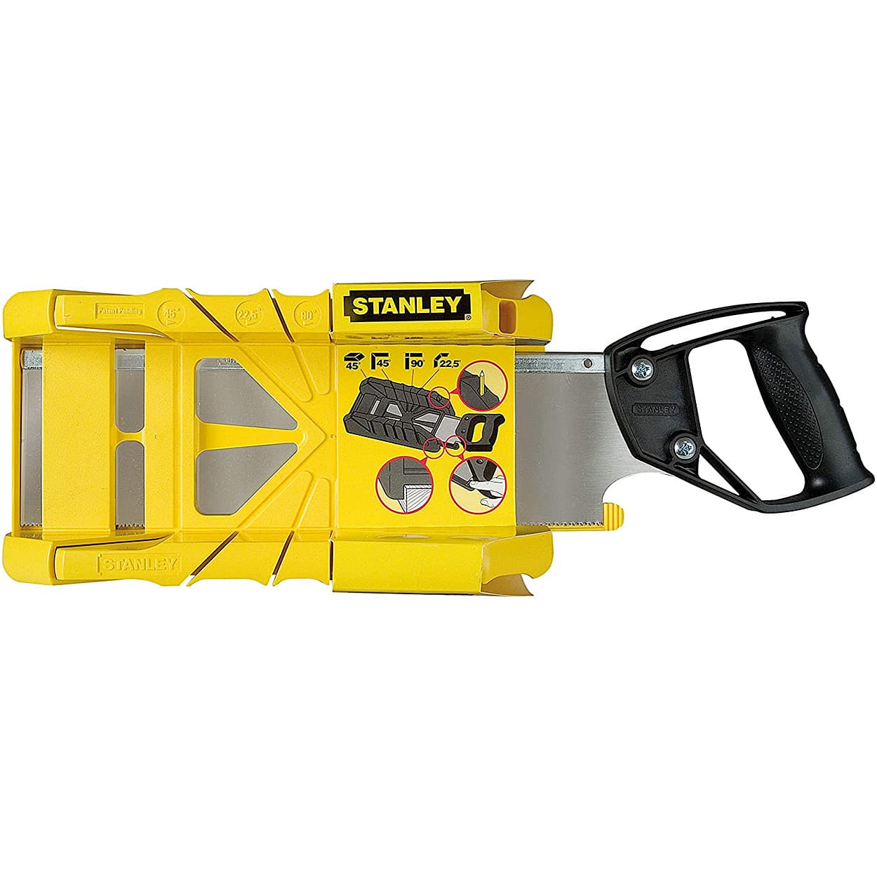 Stanley 350 mm / 14 Inch Saw Storage Mitre Box With Saw, 1-19-800