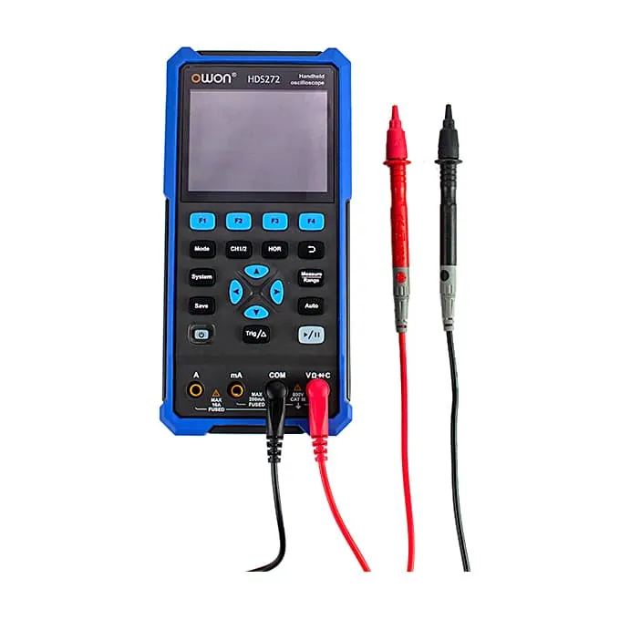 Owon 70MHz / 500MS/s Dual Channel Digital Handheld Oscilloscope with Multimeter, HDS 272S