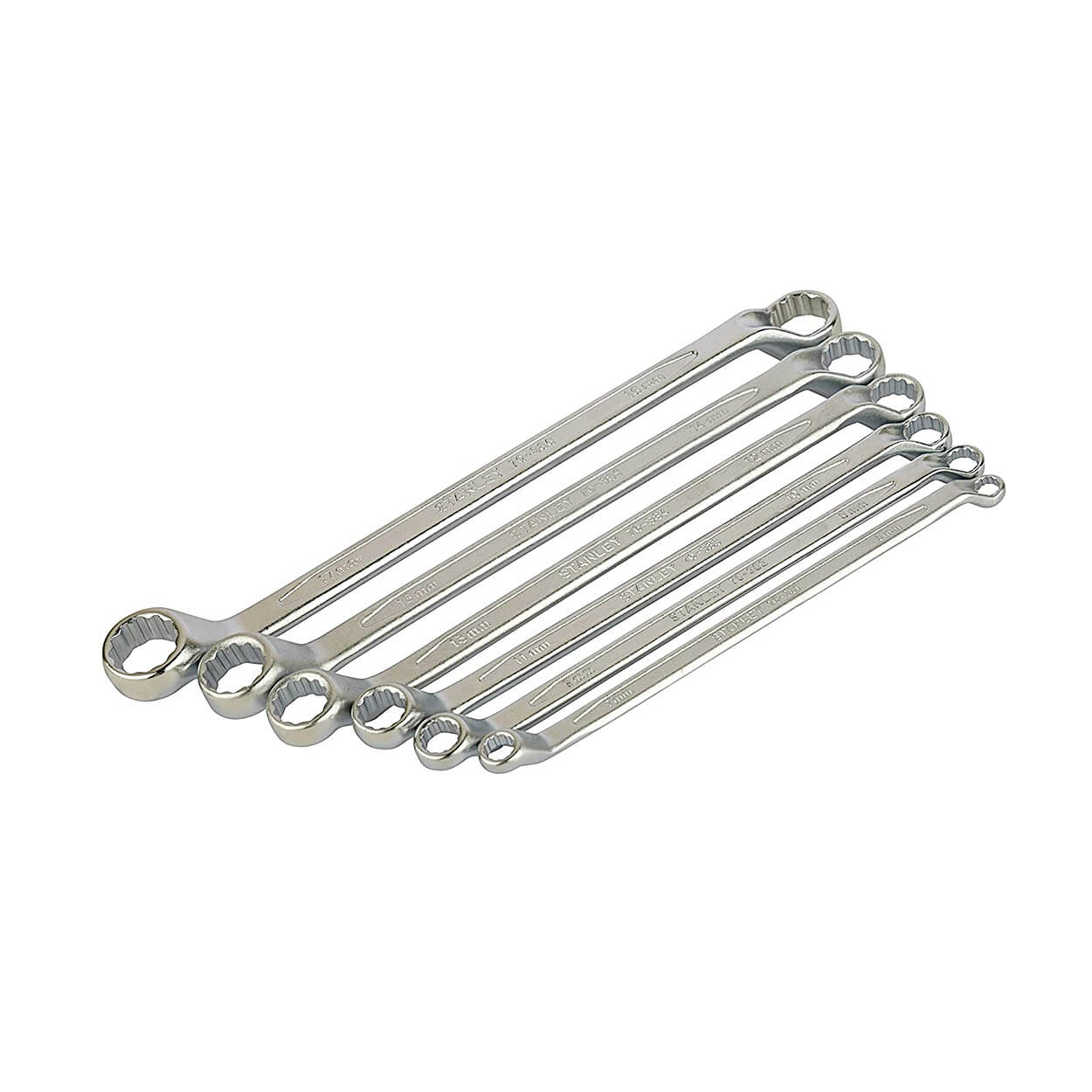Stanley 6 Pcs, Shallow Offset Ring End Spanners Set, 70-393
