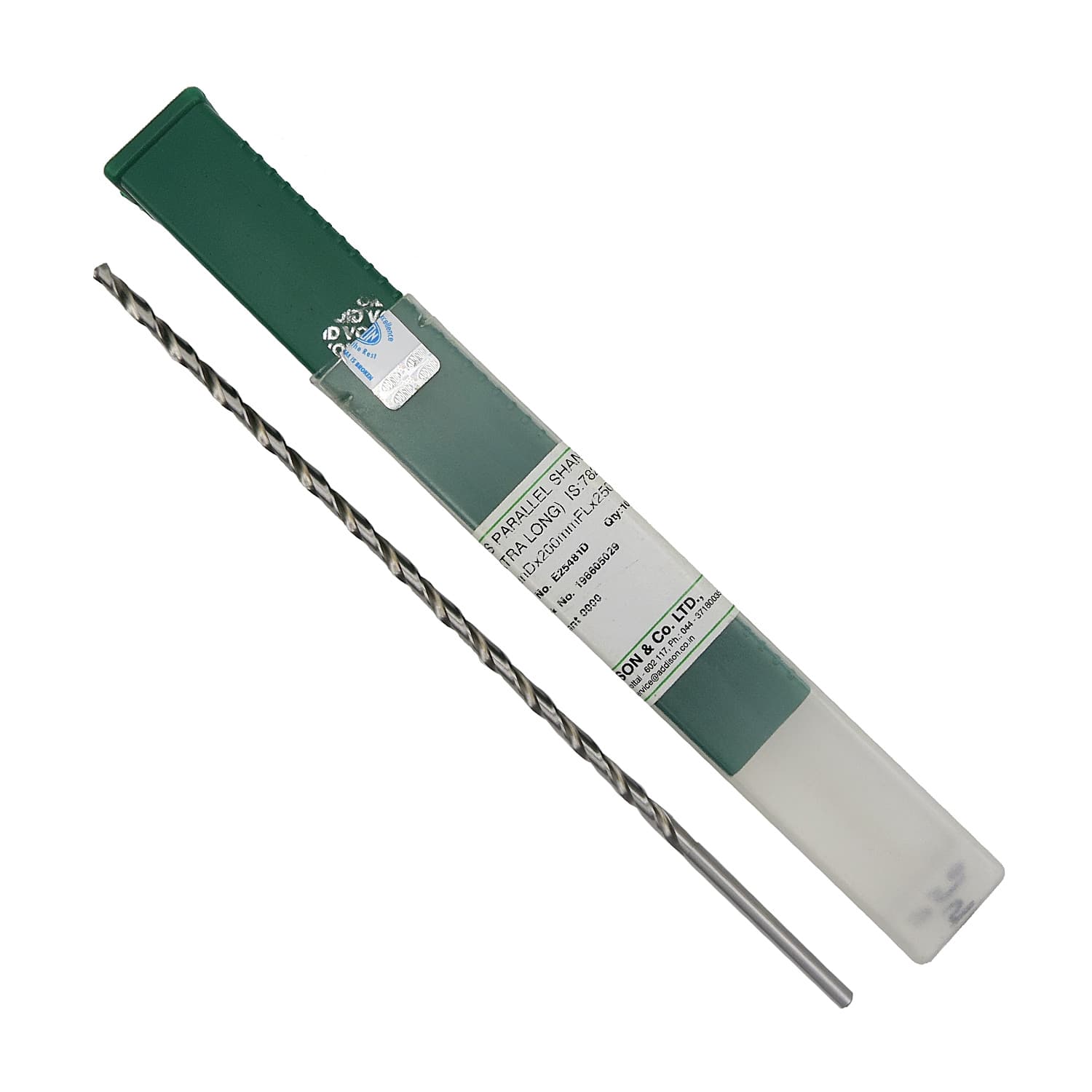 Addison 10 mm HSS Parallel Shank Twist Drill (Long Series)
