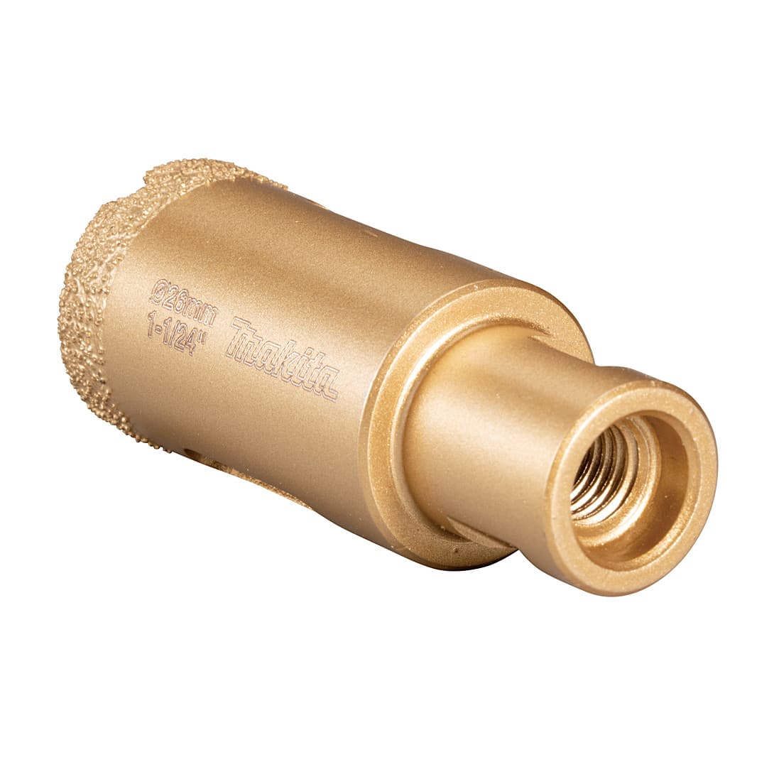 Makita 26 mm Dia x M10 mm Vacuum Brazed Diamond Core Bit, D-75166