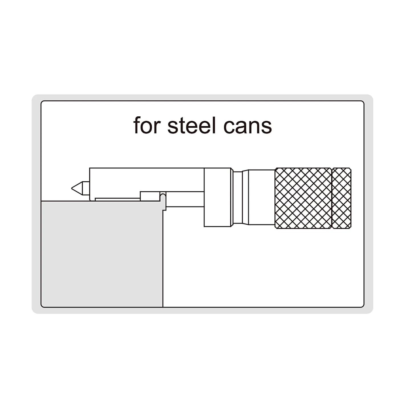 Insize 0 - 13 mm Seam Micrometer for Steel Cans, 3293-131