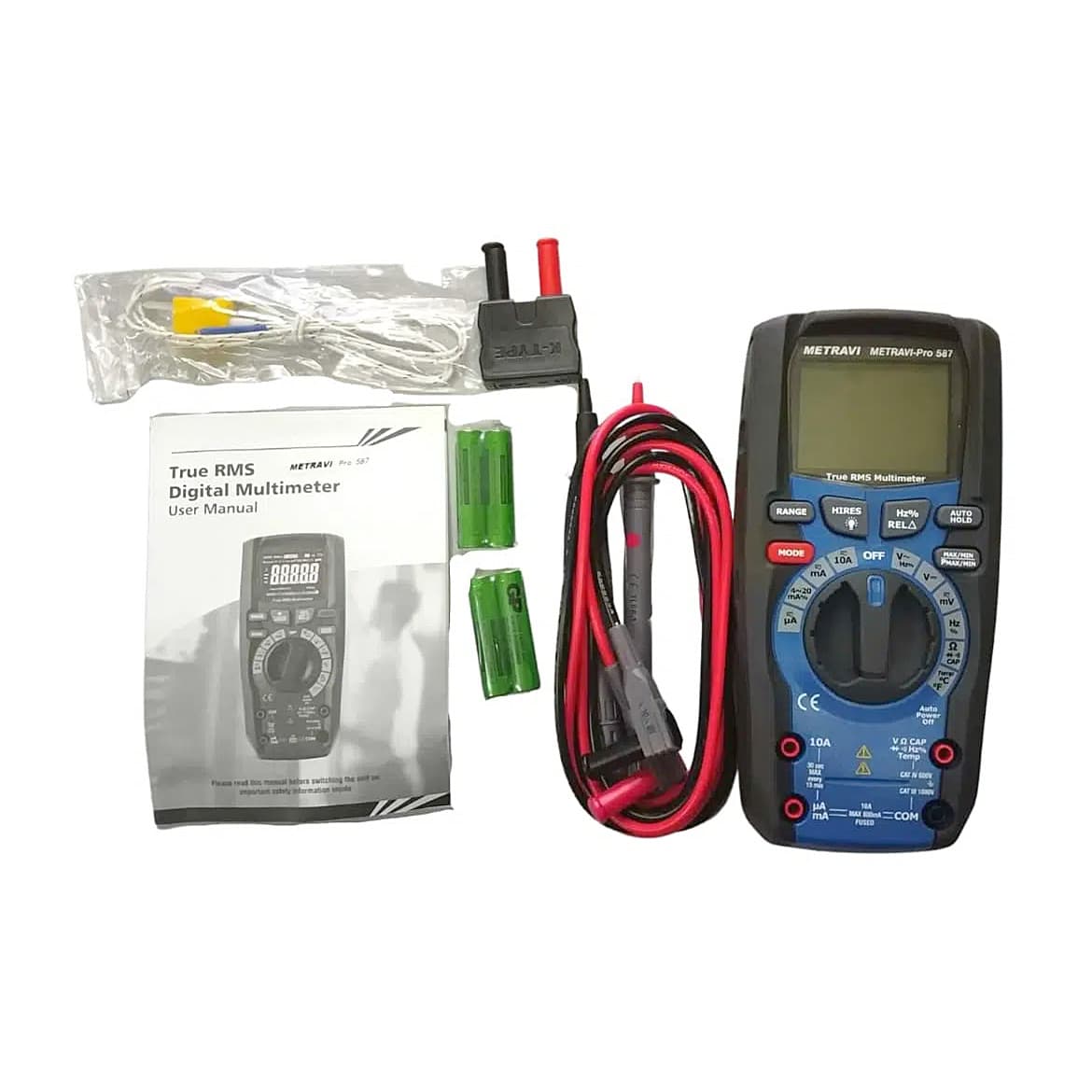 Metravi 6000 Counts / 1000 V AC / DC Digital TRMS Multimeter with VFD, PRO 587