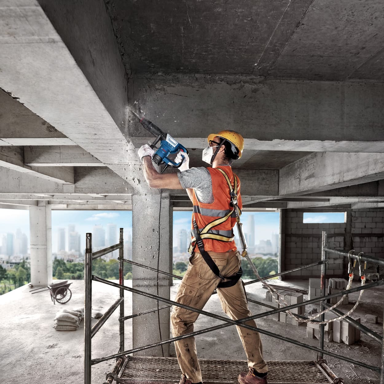 Bosch 1100 W Professional Demolition Hammer Breaker With Hex, GSH 500 HEX