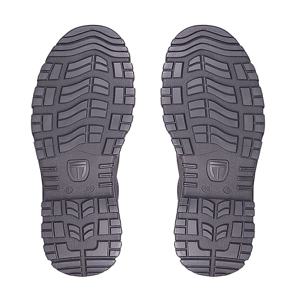 Tagra Low Ankle Single Density Buff Barton Leather Safety Shoes - Steel Toe (Black), Boost Lo B
