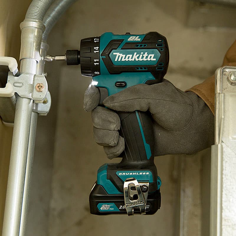 Makita 12V max CXT BL Cordless 6.35 mm (1/4") Drill Driver (Bare Tool), DF032DZ