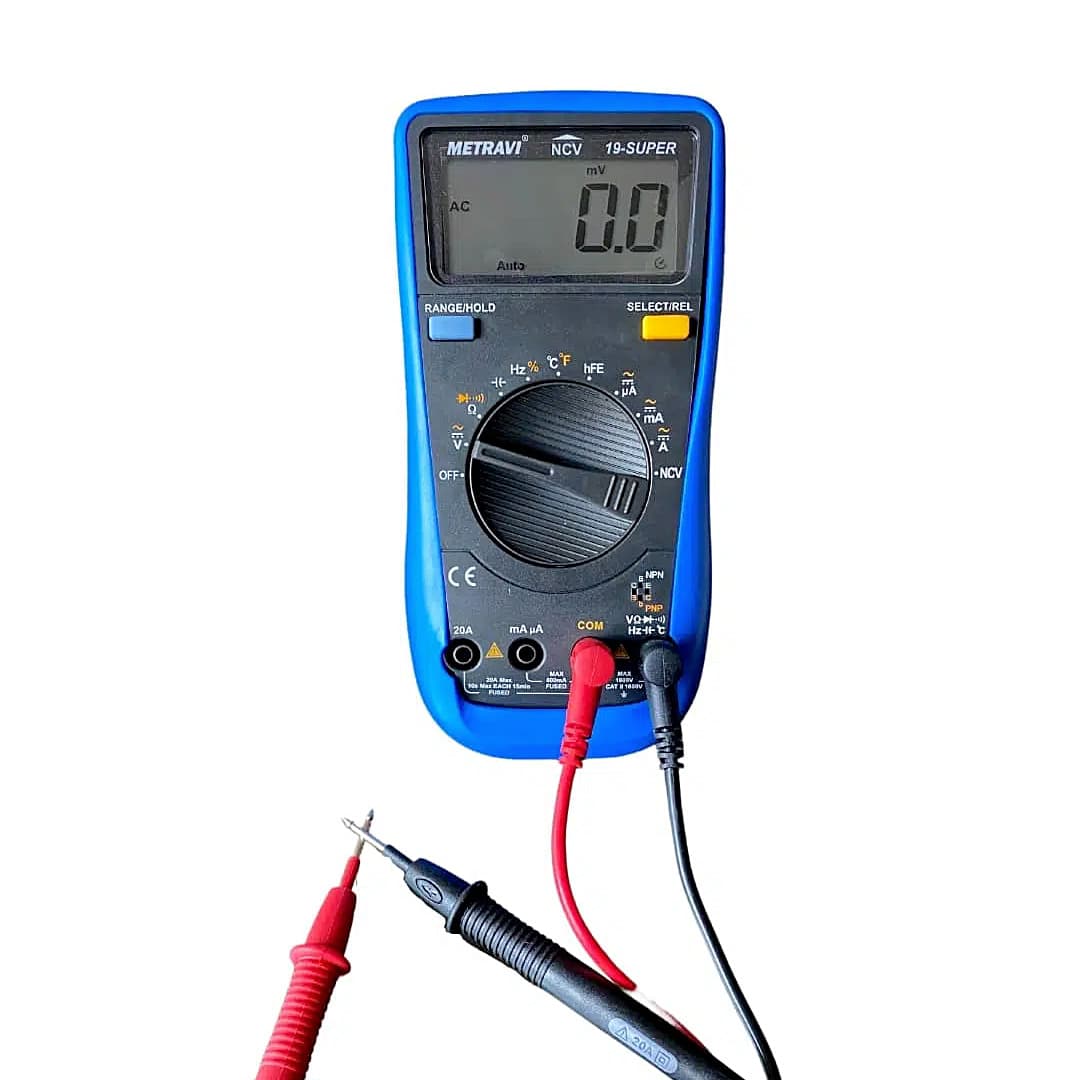 Metravi 6000 Counts / 1000V Digital TRMS Auto-Ranging Multimeter, 19-Super