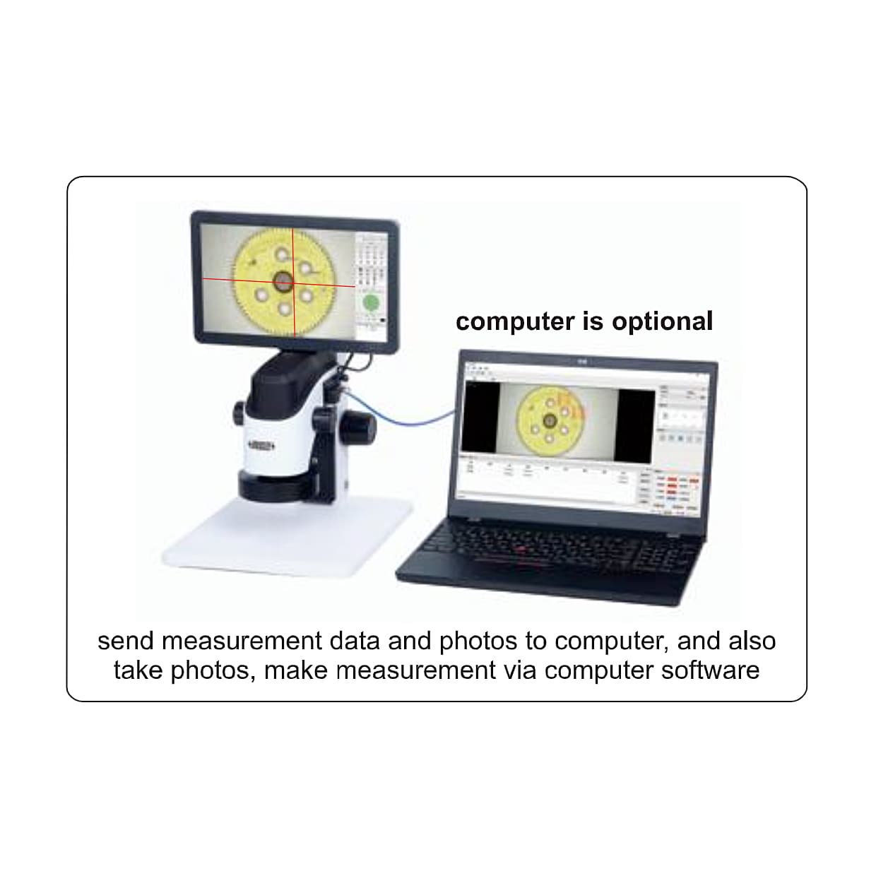 Insize 6X - 38X Large Depth of View Digital Measuring Microscope (Advanced Type), 5322-ID300A