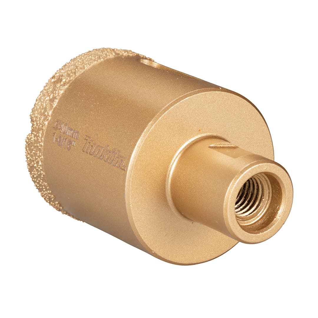 Makita 40 mm Dia x M10 mm Vacuum Brazed Diamond Core Bit, D-75194