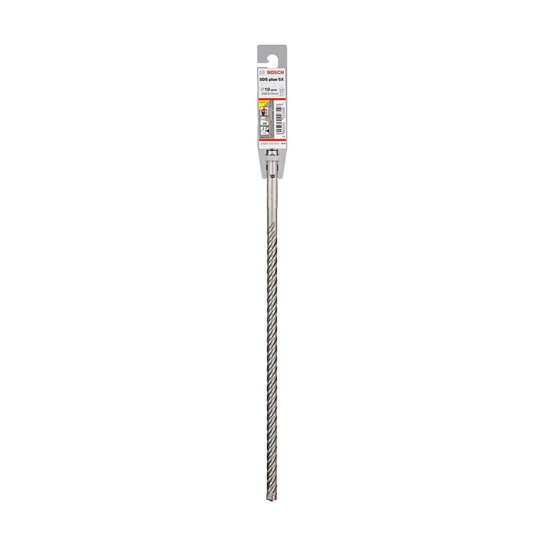 Bosch 10 x 250 x 310 mm SDS Plus-5X Hammer Drill Bits, 2 608 833 801