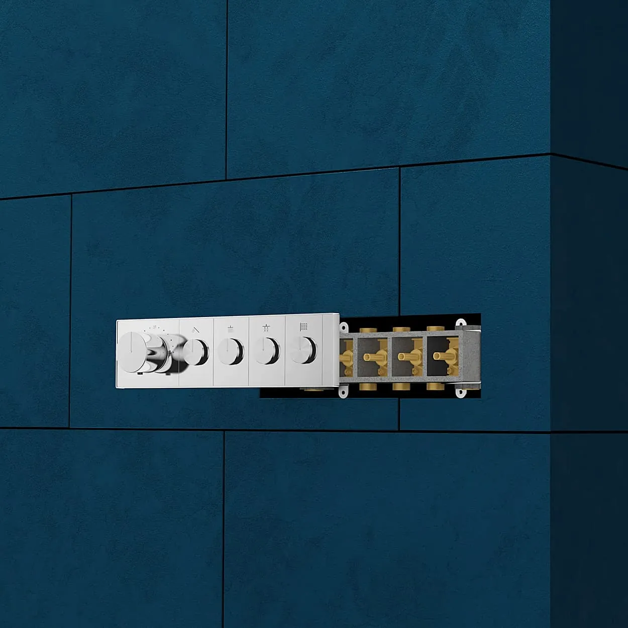 Kohler Anthem Recessed Mechanical Thermostatic 4 Outlet Valve, K-26342IN-NA