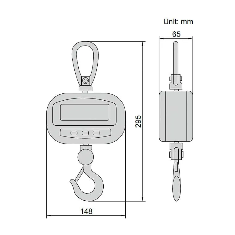 Insize 150 kg Electronic Crane Scales (Economic Type), 8202-150KG