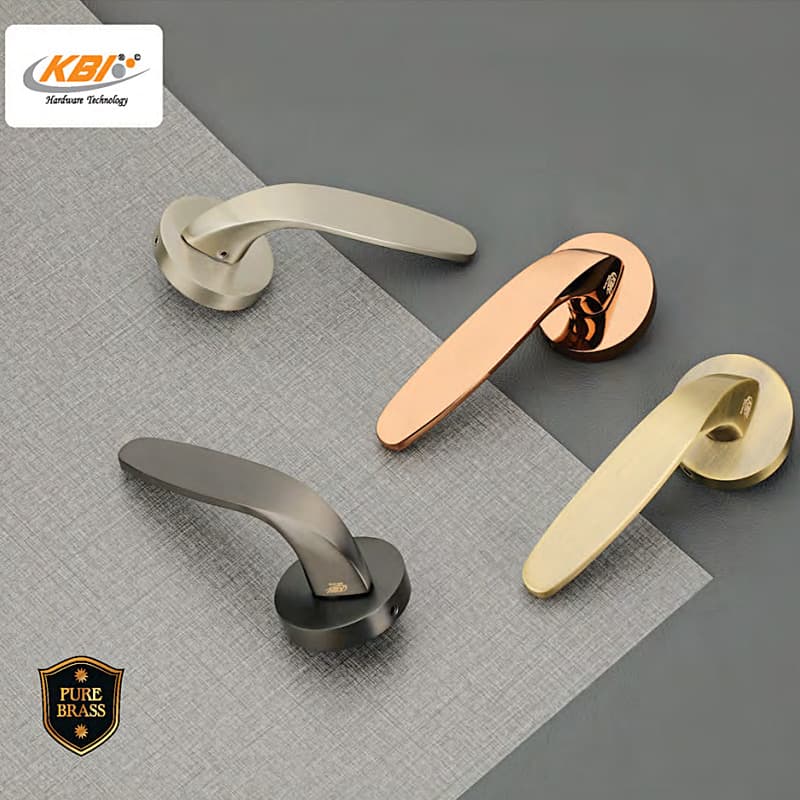 KBI Lencer Gold PVD Mortise Handle