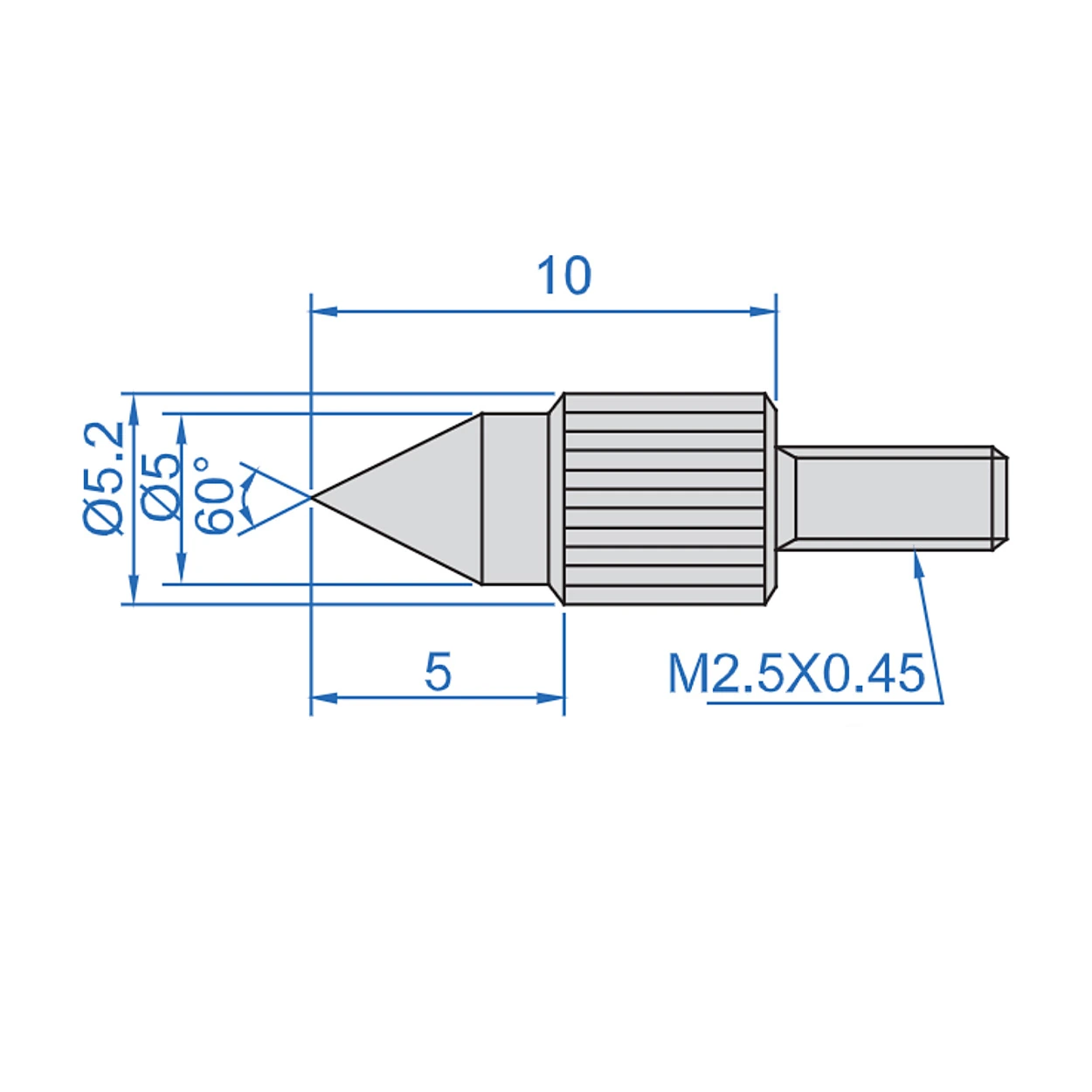 Insize 10 mm Conical Point, 6282-0601