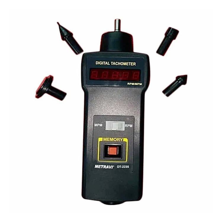 Metravi 60 - 50000 RPM Contact-Type Tachometer, DT-2235