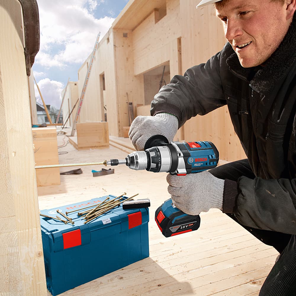Bosch 18 V Professional Cordless Combi Drill Driver, GSB 18 VE-2-LI
