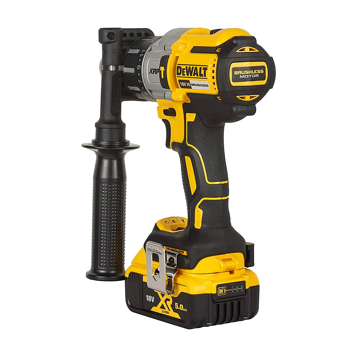 Dewalt 18V / 13mm XR Li-ion Premium Cordless Hammer Drill Machine Driver with Brushless Motor with 2x5.0Ah Battery Included, DCD996P2-QW