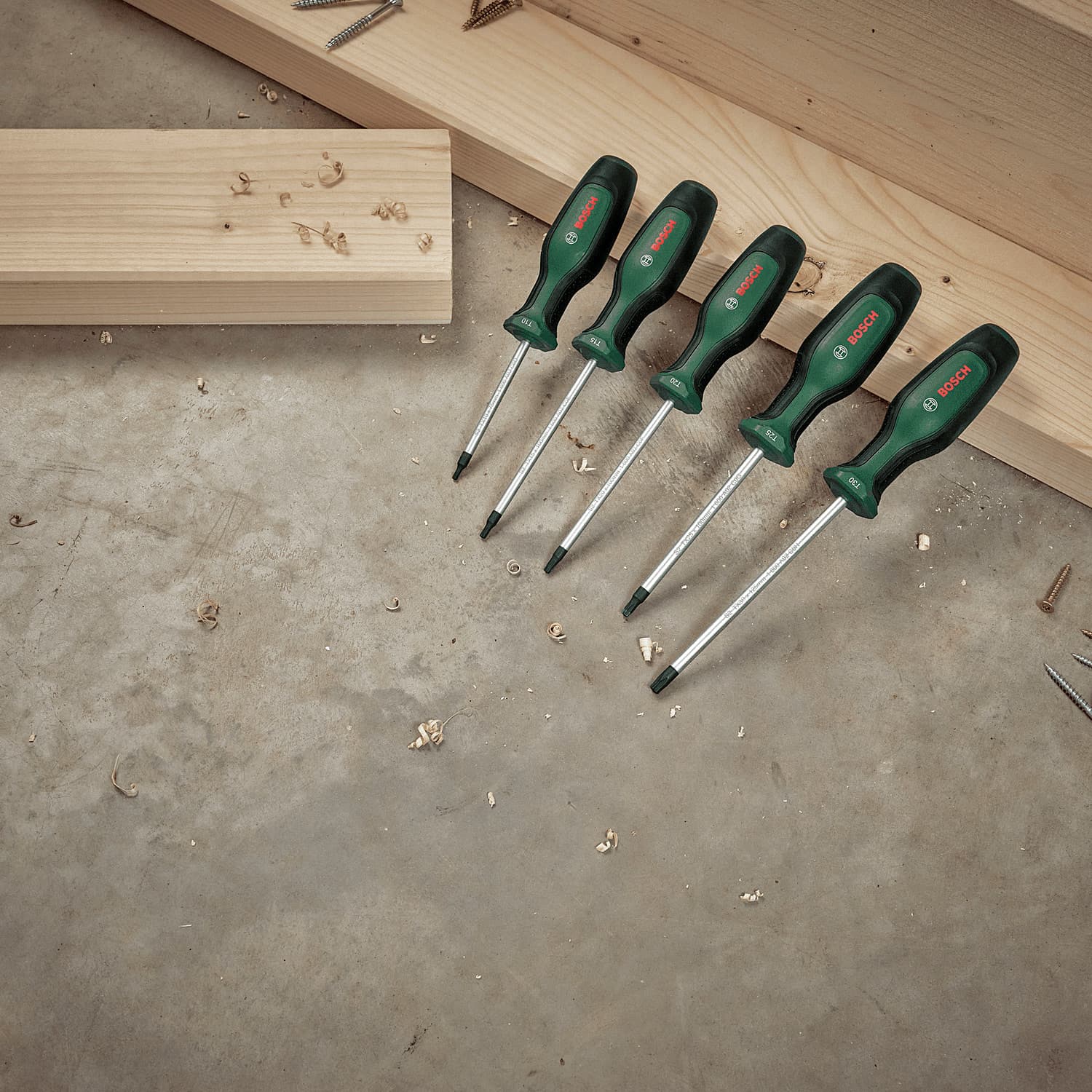 Bosch 5 Pcs Torx Screwdriver Set, 1 600 A02 BX6