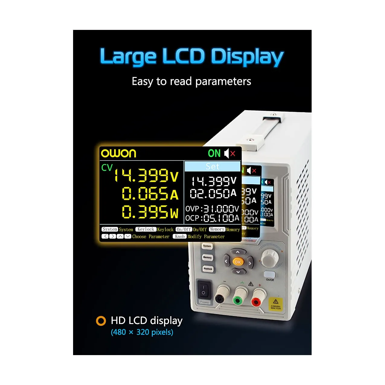 Owon 0 - 30V / 0 - 5A Programmable DC Power Supply, P4305