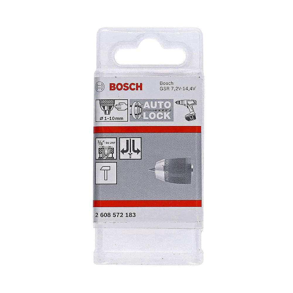 Bosch 3/8" x 24 UNF, 1 - 10 mm Capacity, Keyless Chucks, 2 608 572 183