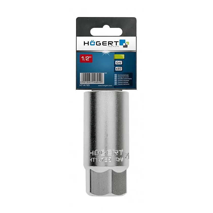 Hogert 16 mm Spark Plug Socket (1/2 inch Sq.Drive), HT1A783