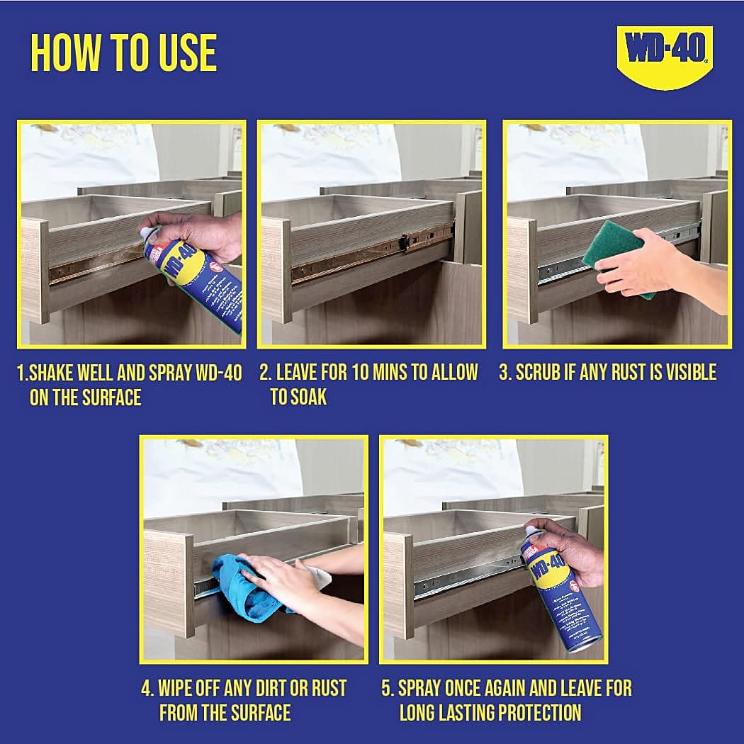 WD-40 170 Gms Multipurpose Rust Removal Spray (Pack of 12 Pcs)