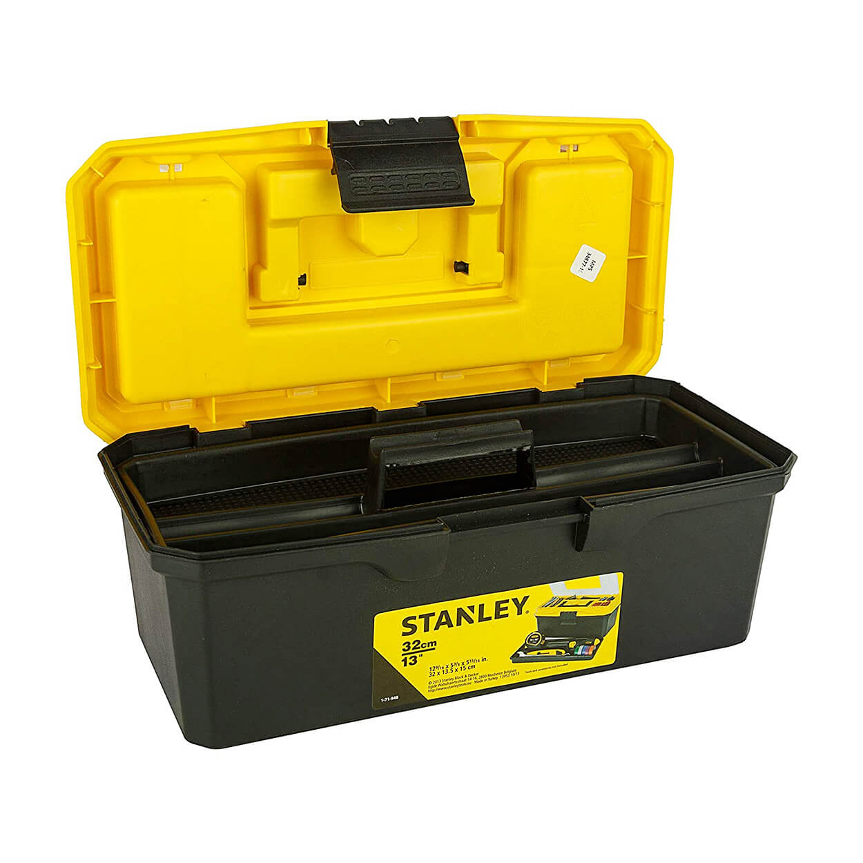 Stanley 13 Inch Organised Maestro Plastic Tool Box With Clear Top Lid, 1-71-948