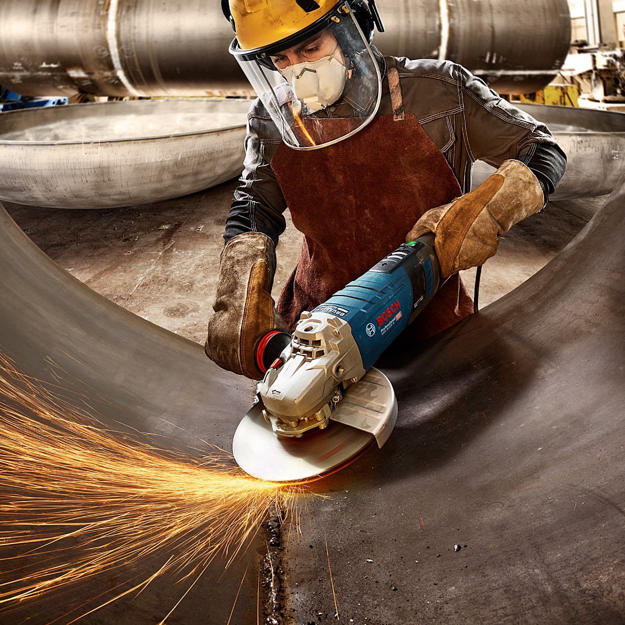 Bosch 180mm / 7 inch 2800W Professional Angle Grinder With Brushless Motor, GWS 30-180 B