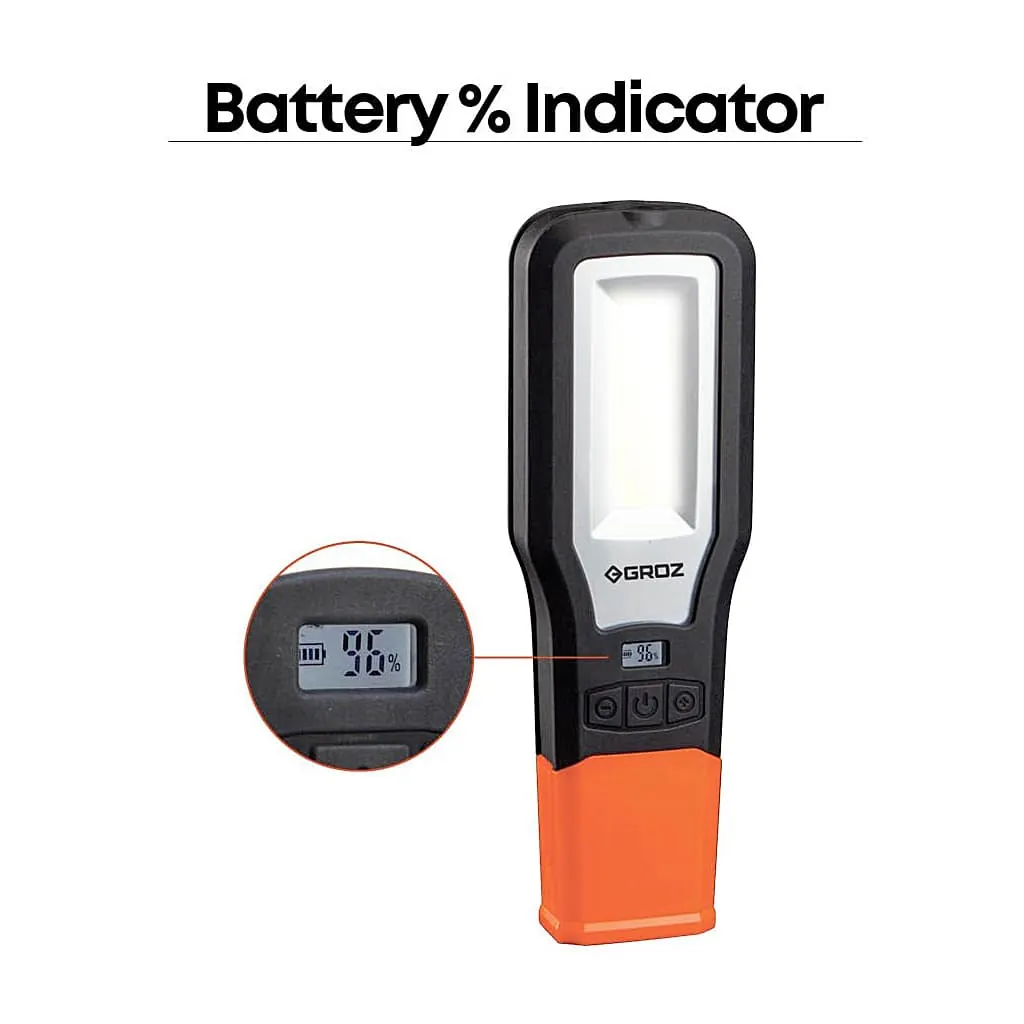 Groz 550 Lumens UV & Dual Charging Worklight, LED/376U