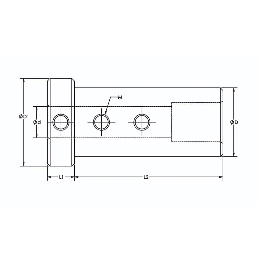 Tooltech 32 mm Dia / 10 mm ID CNC Lathe Turret Sleeve With Collar