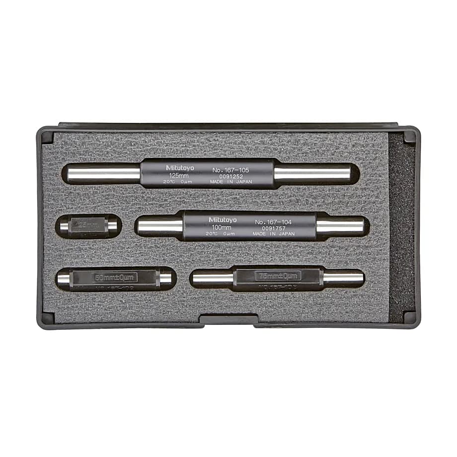 Mitutoyo 25 - 125 mm Micrometer Setting Standard Set (Pack of 5 Pcs), 167-902