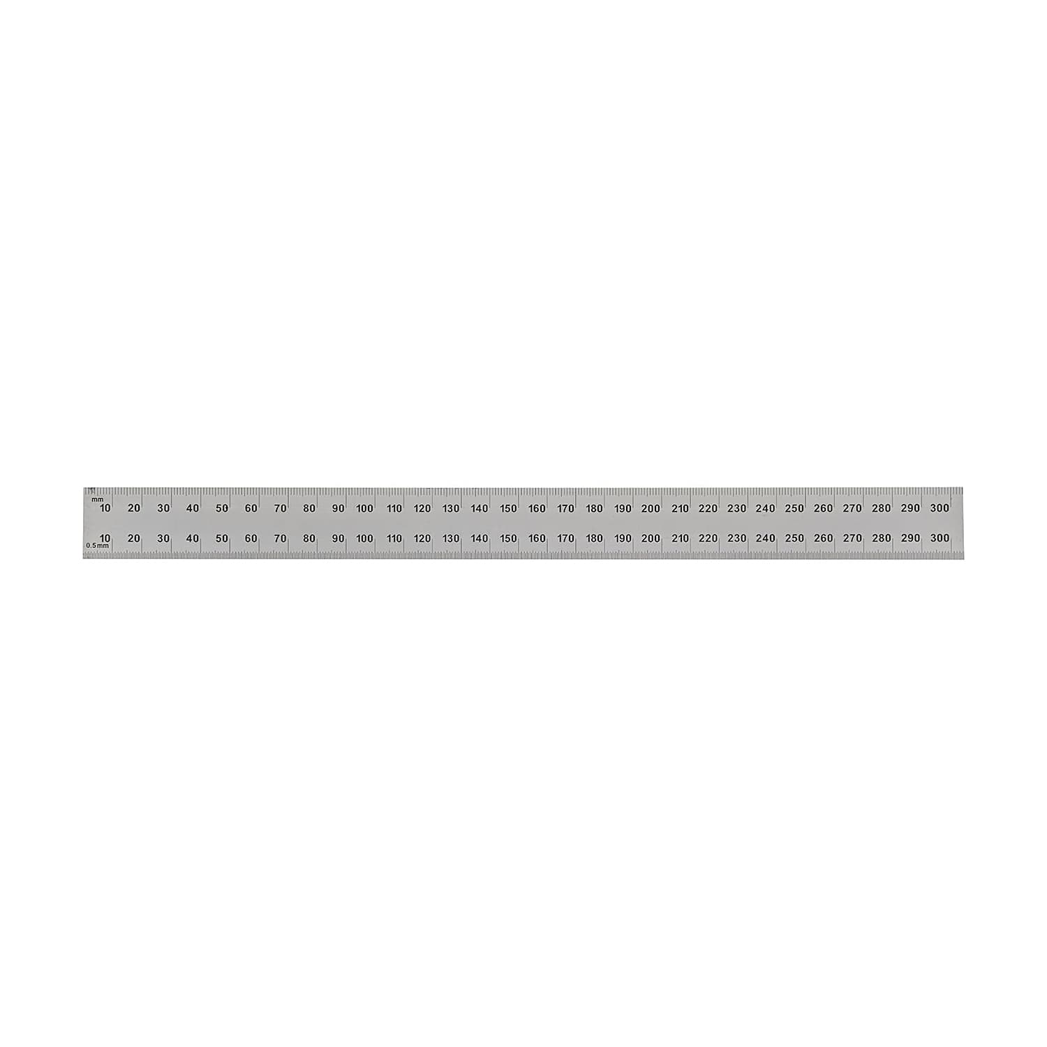 Mitutoyo 300 mm / 12 inch Wide Rigid Steel Ruler (1/32 & 1/64 inch Graduation), 182-125