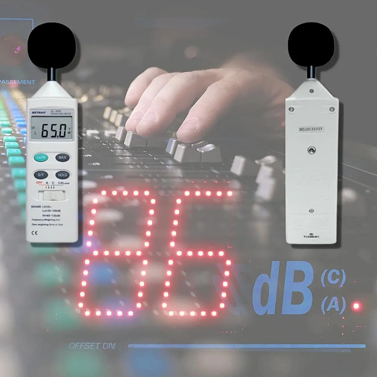 Metravi 3-1/2 Digits Digital Sound Level Meter, SL-4005
