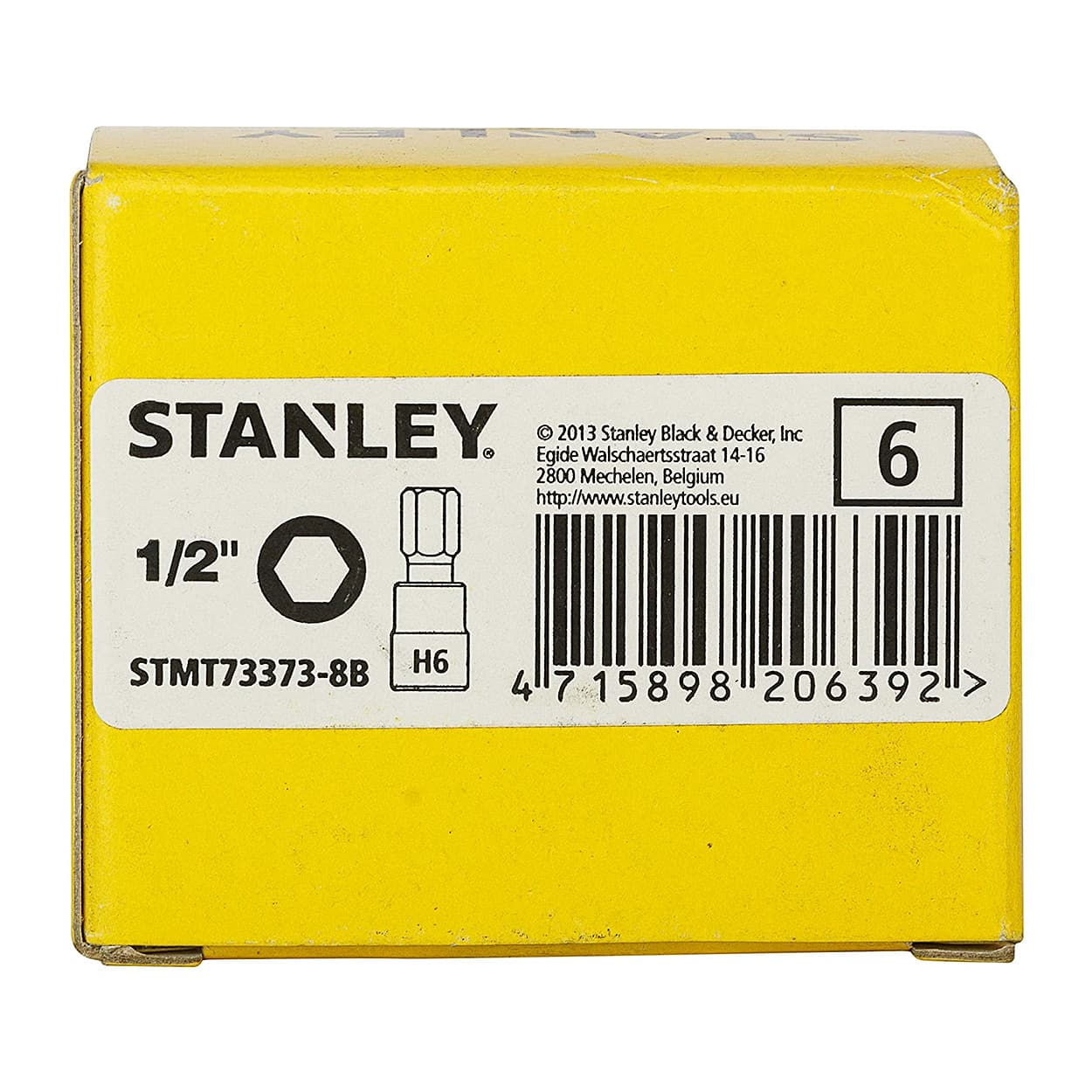 Stanley 4 mm, 1/2 Inch Hexagonal Bit socket, STMT73371-8B