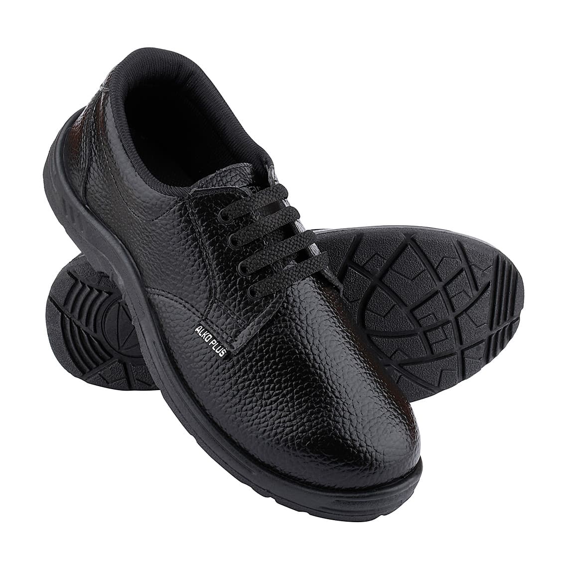 Alko Plus Low Ankle Synthetic Leather Safety Shoe with PVC Sole - Composite Toe (Black), APS 551