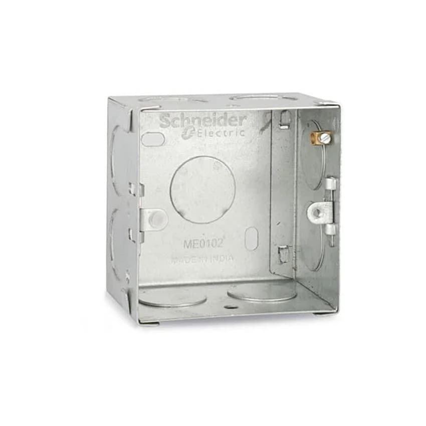Schneider Electric 1 & 2 Modules 0.8 mm Thickness Metal Box, ME0102