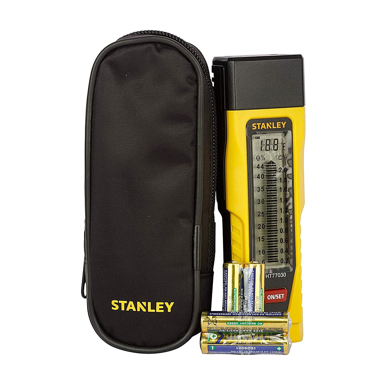 Stanley Moisture Meter for Measuring Masonry (Mortar Concrete Plaster) Moisture, 0-77-030