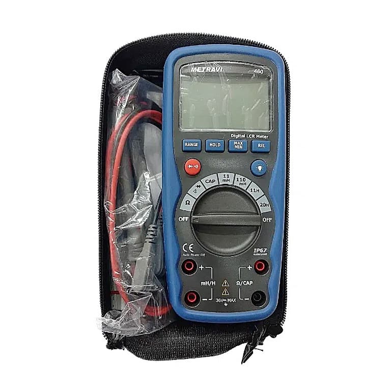 Metravi 3-1/2 Digits / 200 - 20M Ohms Hand Held Digital LCR Meter, 460