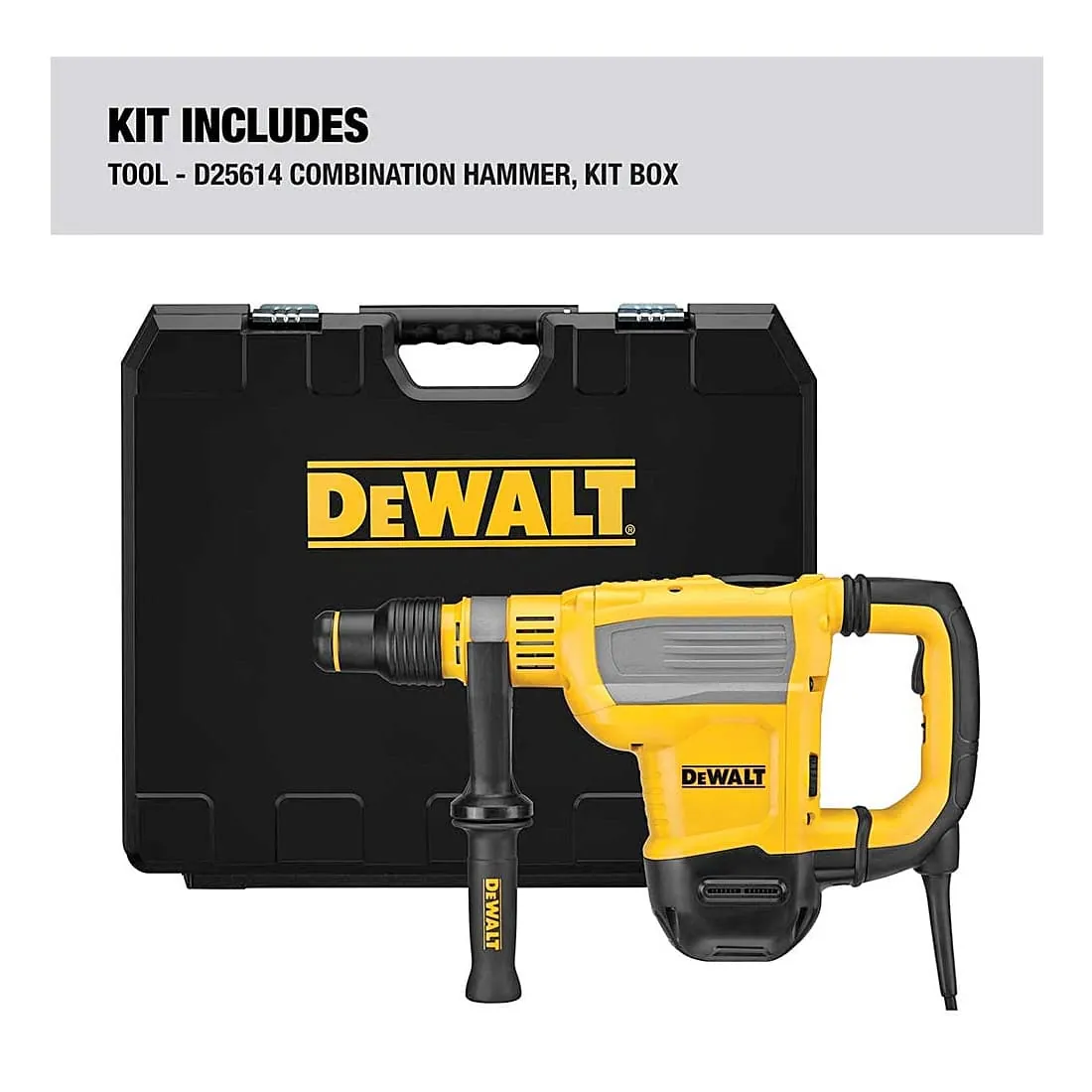 Dewalt 45mm Rotary Hammer Drill Combination 1-3/4-Inch, SDS MAX , D25614K-B1