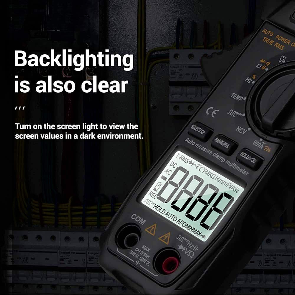 Metravi 3-5/6 Digit / 600A Digital TRMS AC/DC Clamp Meter, DT-115