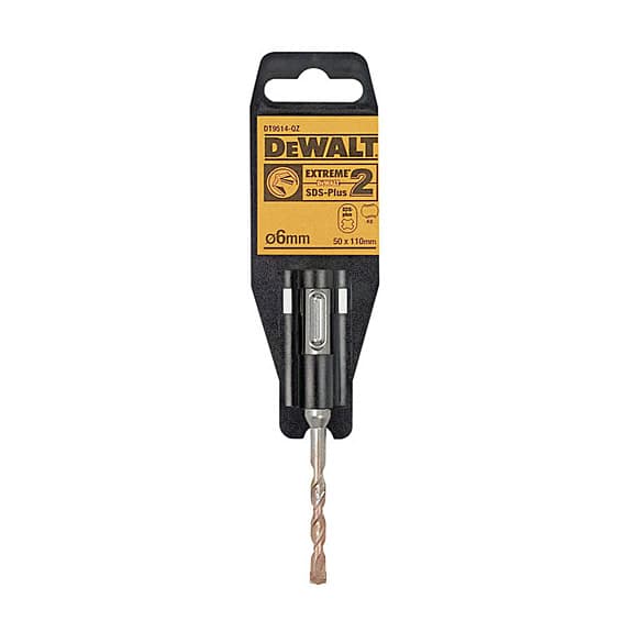 Dewalt 6.00 x 110 mm Extreme SDS Plus 2 Cutter Drill Bit, DT9514-QZ