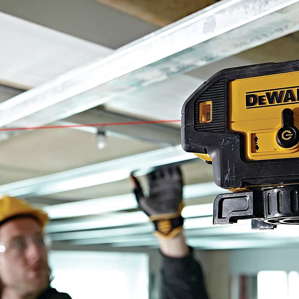 Dewalt Multi-Beam 5 Points Laser Pointer with Backline (Yellow & Black), DW085K