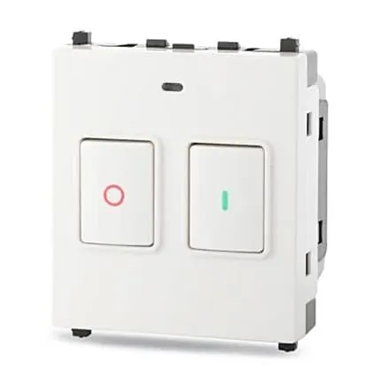 Schneider Electric Zencelo 25 Amp Motor Starter 2 Module Switch (Pack of 10 Pcs), IN8425MS