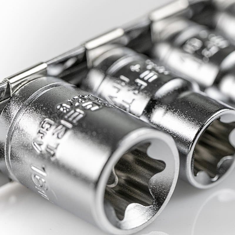 Hogert 9 Pcs 1/4 & 3/8 Inch Sq. Drive Torx Bit Socket Set, HT1A884