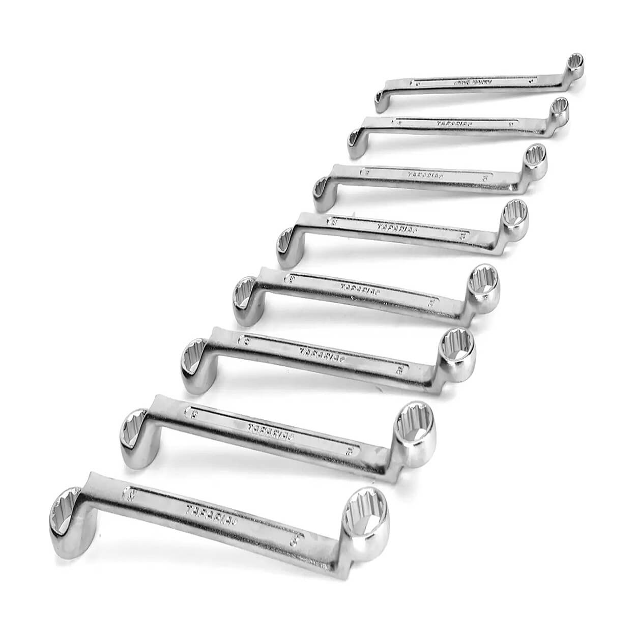 Taparia 8 Pcs, Shallow Offset Ring End Spanners Set, 1808