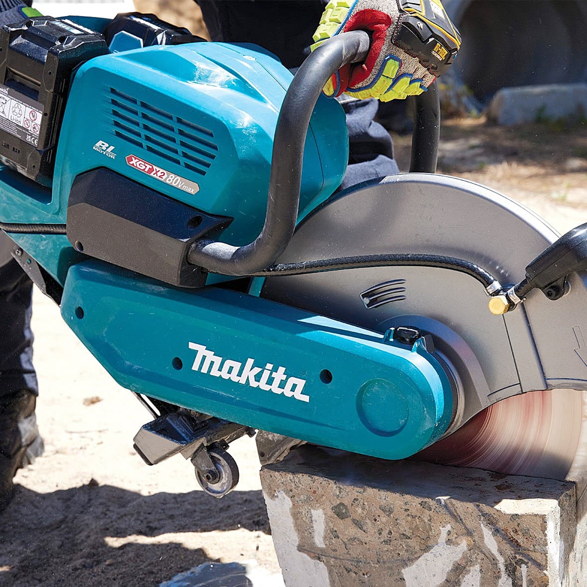 Makita 40V x2 (80Vmax) XGT BL 355 mm (14") Cordless Power Cutter (Bare Tool), CE001GZ